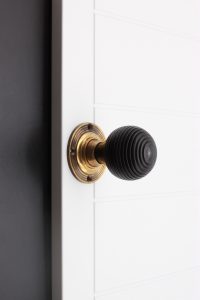 Ebonised Door Knob - Spira Brass 